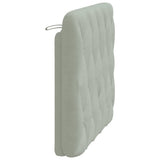 vidaXL Headboard Cushion Light Grey 100 cm Velvet