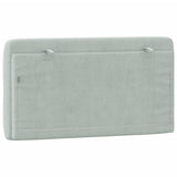 vidaXL Headboard Cushion Light Grey 100 cm Velvet