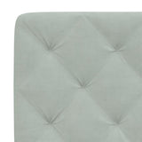 vidaXL Headboard Cushion Light Grey 100 cm Velvet