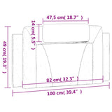vidaXL Housse de protection pour sabots "Viana" Noir 100 cm Artiste