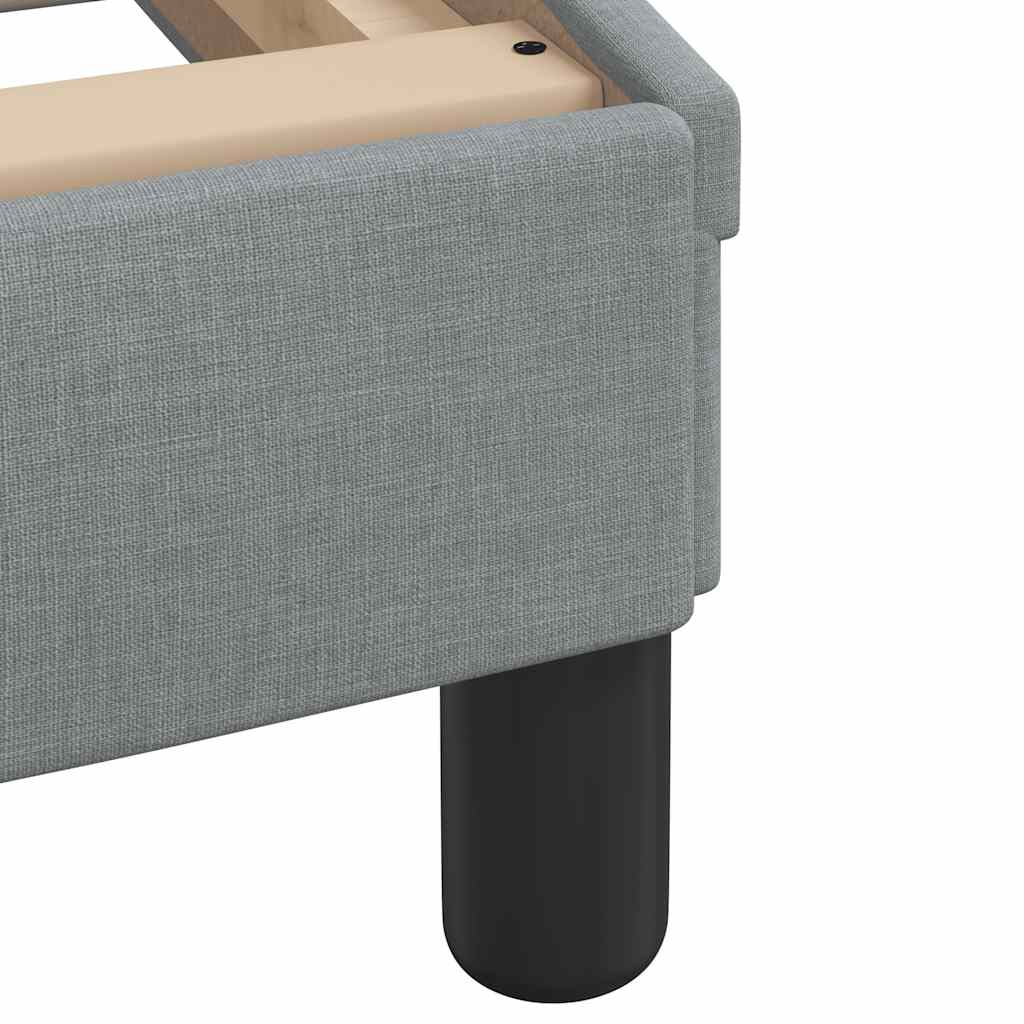 vidaXL Bedframe zonder matras "Hvar" 80x200 cm stof lichtgrijs