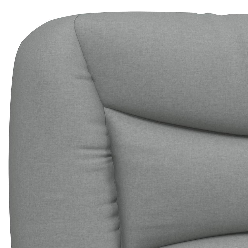 vidaXL Bedframe zonder matras "Hvar" 80x200 cm stof lichtgrijs