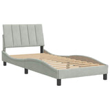 vidaXL Cadre de lit pour matelas "Hanko" 80x200 cm gris clair