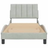 vidaXL Cadre de lit pour matelas "Hanko" 80x200 cm gris clair