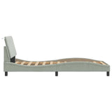 vidaXL Cadre de lit pour matelas "Hanko" 80x200 cm gris clair