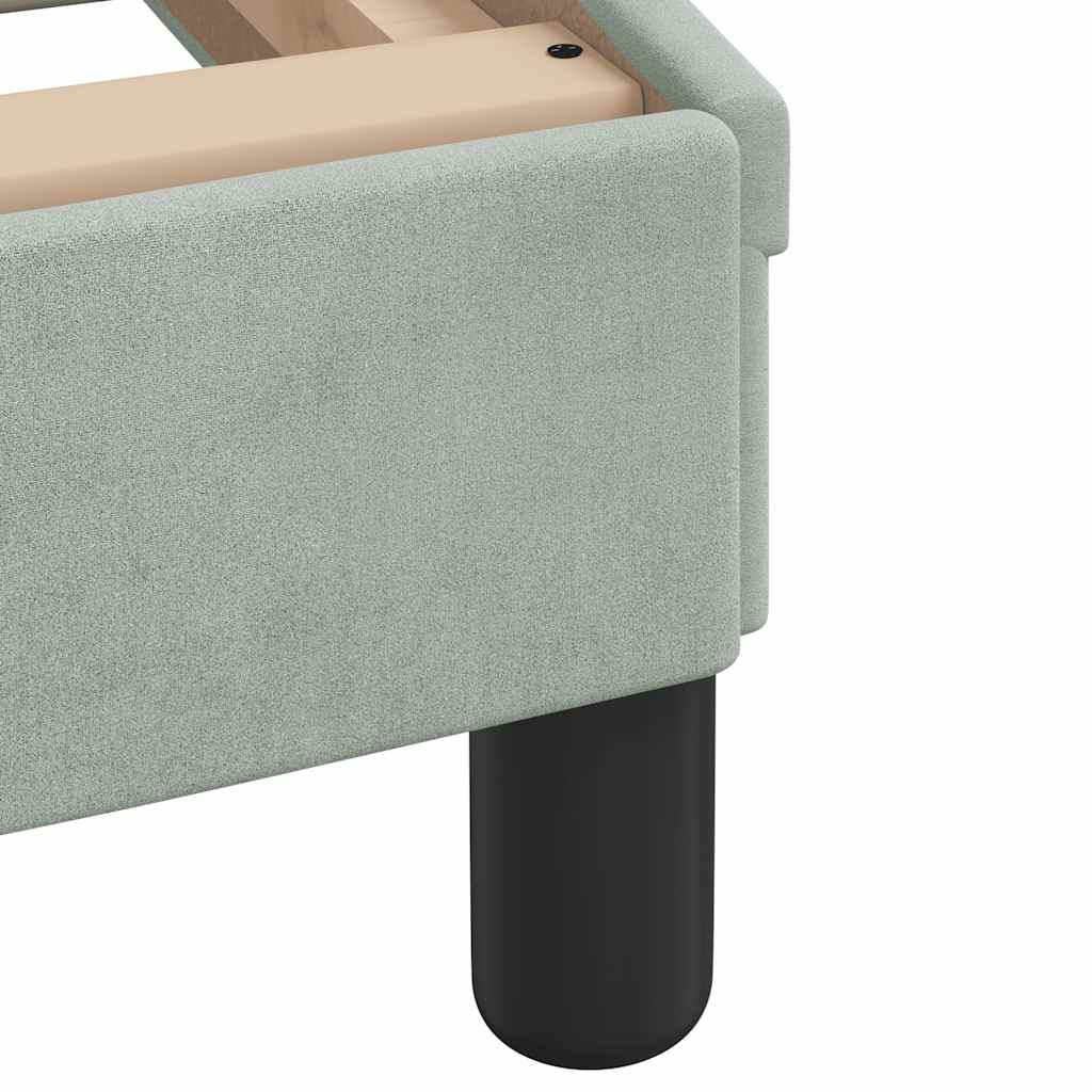 vidaXL Cadre de lit pour matelas "Hanko" 80x200 cm gris clair
