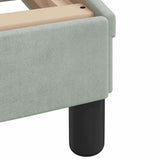 vidaXL Cadre de lit pour matelas "Hanko" 80x200 cm gris clair