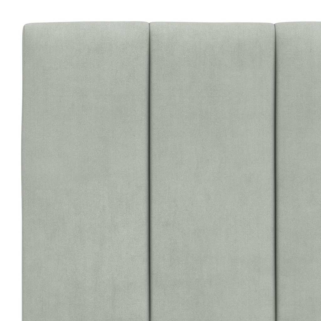 vidaXL Cadre de lit pour matelas "Hanko" 80x200 cm gris clair