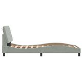 vidaXL Bed Frame without Mattress 80x200 cm Velvet Light Grey