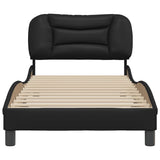 vidaXL Cadre de lit avec matelas "Hvar" noir d'art 80x200 cm