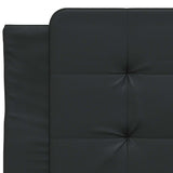 vidaXL Bedframe zonder matras "Zadar" kunstleer zwart 80x200 cm
