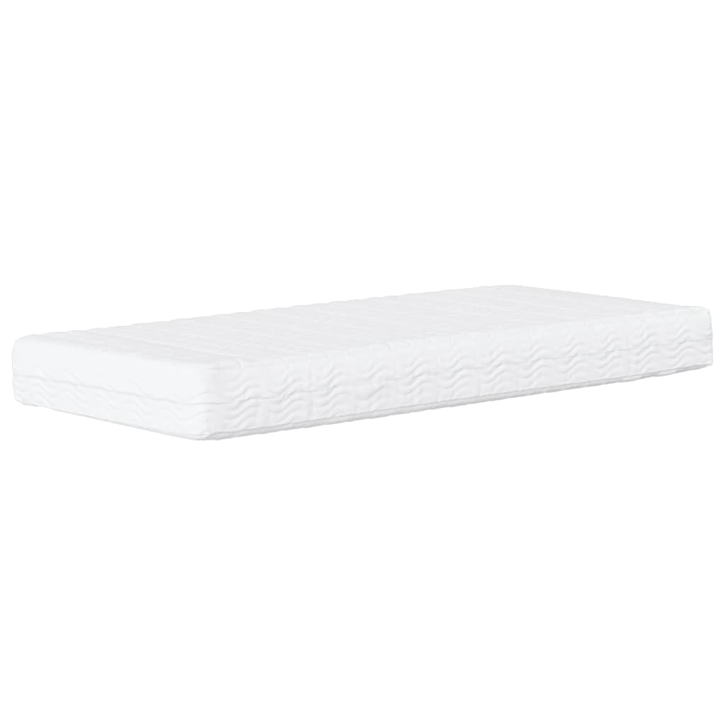 vidaXL Bed met matras "Dover" fluweel lichtgrijs 80x200 cm
