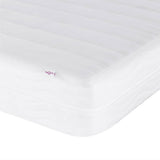 vidaXL Bed met matras "Dover" fluweel lichtgrijs 80x200 cm