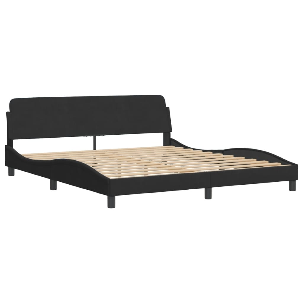 vidaXL Bed met matras "Hanko" fluweel lichtgrijs 80x200 cm