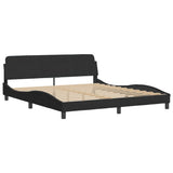 vidaXL Bed met matras "Hanko" fluweel lichtgrijs 80x200 cm