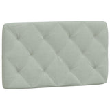 vidaXL Bed met matras fluweel lichtgrijs 80x200 cm