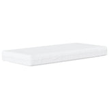 vidaXL Bed met matras fluweel lichtgrijs 80x200 cm