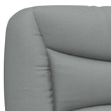 vidaXL Bedframe met LED zonder matras "Hvar" 80x200 cm stof lichtgrijs