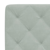 vidaXL Bedframe met LED zonder matras fluweel lichtgrijs 80x200 cm