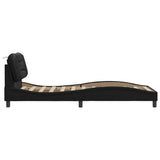 vidaXL Bedframe met LED zonder matras "Hvar" zwart 80x200 cm