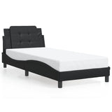 vidaXL Bedframe met LED zonder matras "Zadar" zwart 80x200 cm