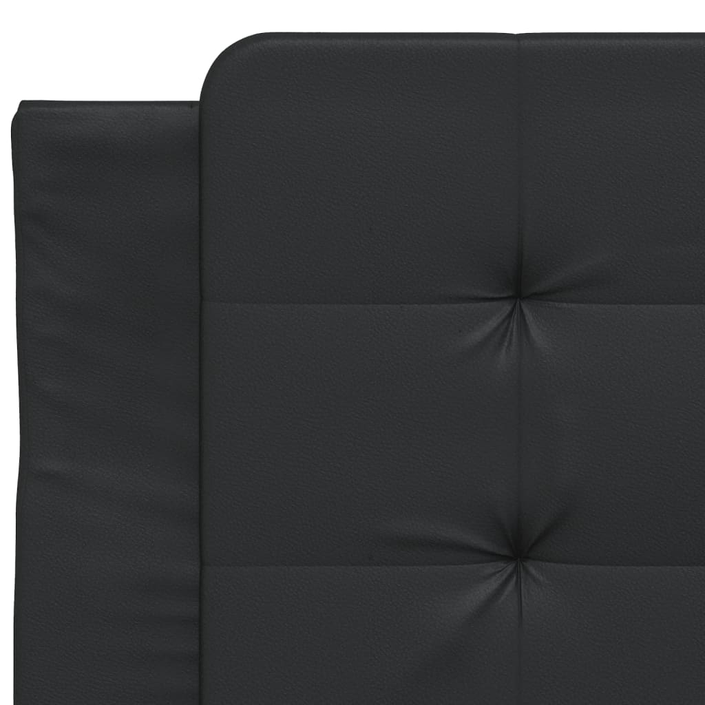 vidaXL Bedframe met LED zonder matras "Zadar" zwart 80x200 cm