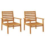 vidaXL 4-delige Loungeset massief acaciahout