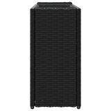 vidaXL Plantenbakken met 2 potten 2 st 90x20x40 cm poly rattan zwart