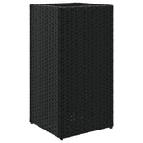 vidaXL Plantenbakken 2 st 30x30x60 cm poly rattan zwart