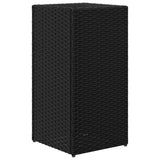 vidaXL Plantenbakken 2 st 30x30x60 cm poly rattan zwart