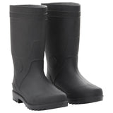 vidaXL Regenlaarzen maat 38 PVC zwart