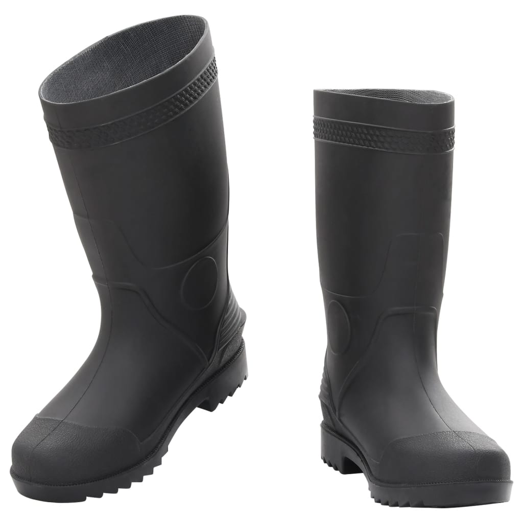 vidaXL Regenlaarzen maat 38 PVC zwart