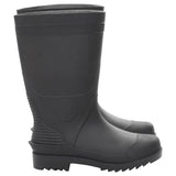 vidaXL Regenlaarzen maat 38 PVC zwart