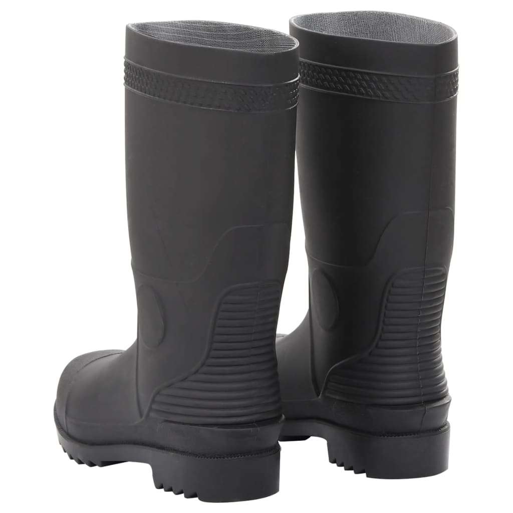 vidaXL Regenlaarzen maat 38 PVC zwart