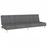 vidaXL 2-Seater Sofa Bed Fabric Light Grey
