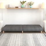 vidaXL 2-Seater Sofa Bed Fabric Light Grey