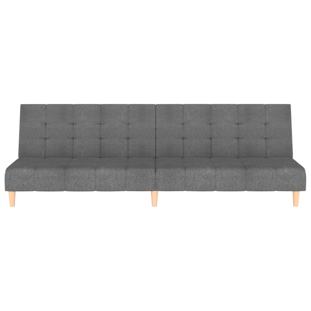 vidaXL 2-Seater Sofa Bed Fabric Light Grey