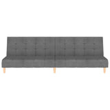 vidaXL 2-Seater Sofa Bed Fabric Light Grey
