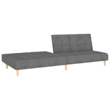 vidaXL 2-Seater Sofa Bed Fabric Light Grey