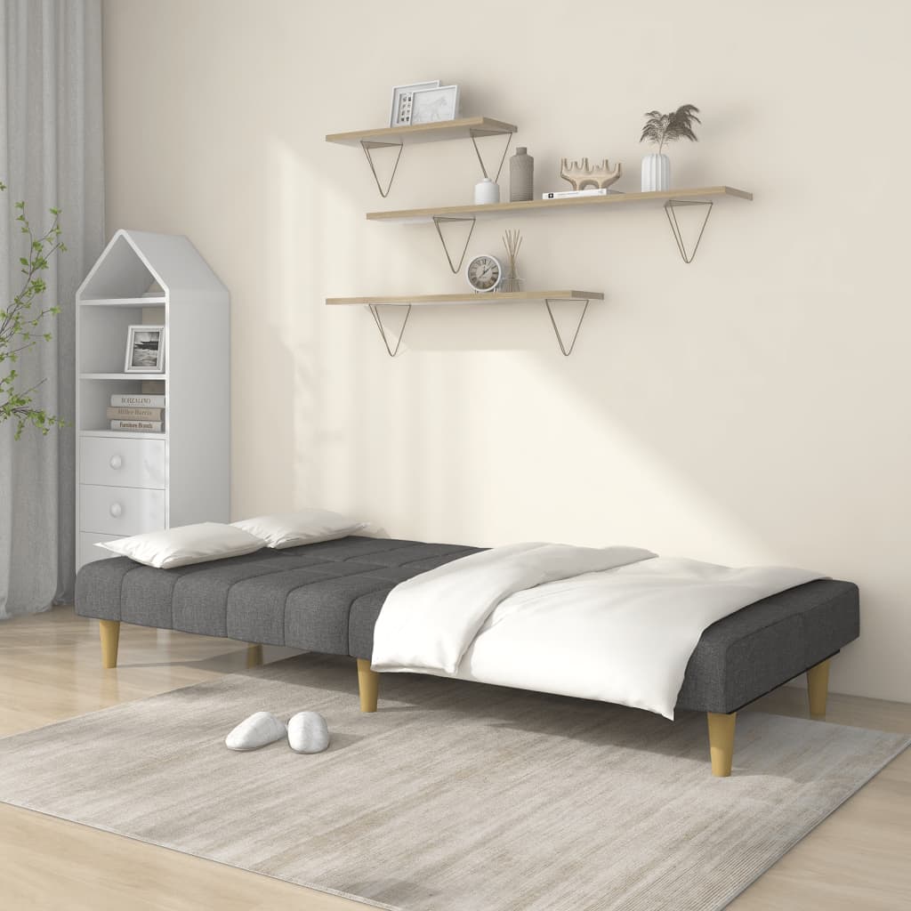 vidaXL Slaapbank 2-zits gris gris