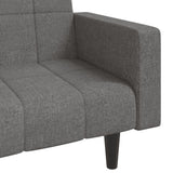 vidaXL 2-Seater Sofa Bed with 2 Pillows Fabric Light Grey