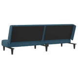 vidaXL Slaapbank 2-zits fluweel blauw