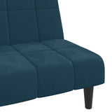 vidaXL Slaapbank 2-zits fluweel blauw