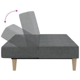 vidaXL Slaapbank 2-zits gris gris