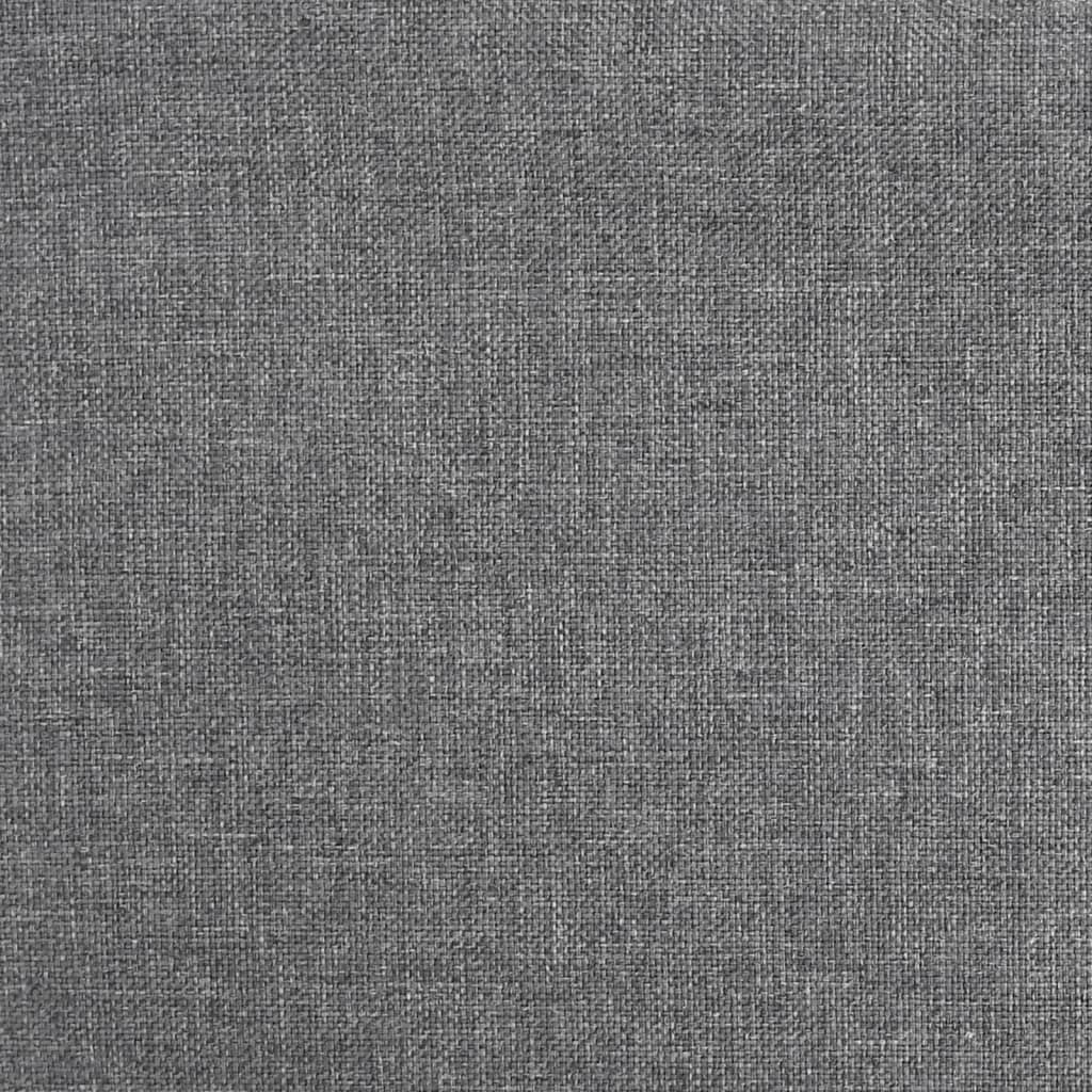 vidaXL 2-Seater Sofa Bed with 2 Pillows Fabric Light Grey