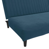 vidaXL Slaapbank 2-zits fluweel blauw