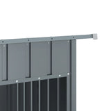 vidaXL Hondenhok met dak 153x91x110 cm staal antracietkleurig