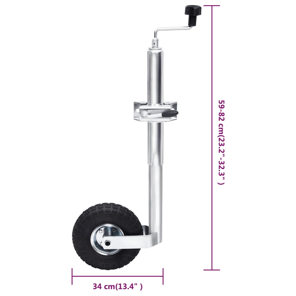 vidaXL Neuswiel met splitklem 48 mm gegalvaniseerd staal