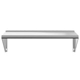 vidaXL Wandschap 100x45x31 cm roestvrijstaal zilverkleurig