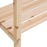 vidaXL Plantentafel met schap 78x38x82,5 cm massief vurenhout